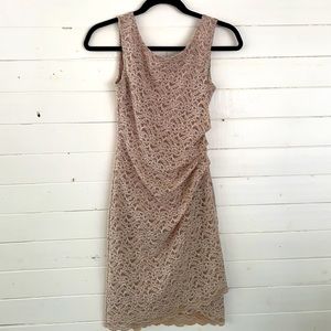 Lace Bodycon Dress in Nude Sz 3/4